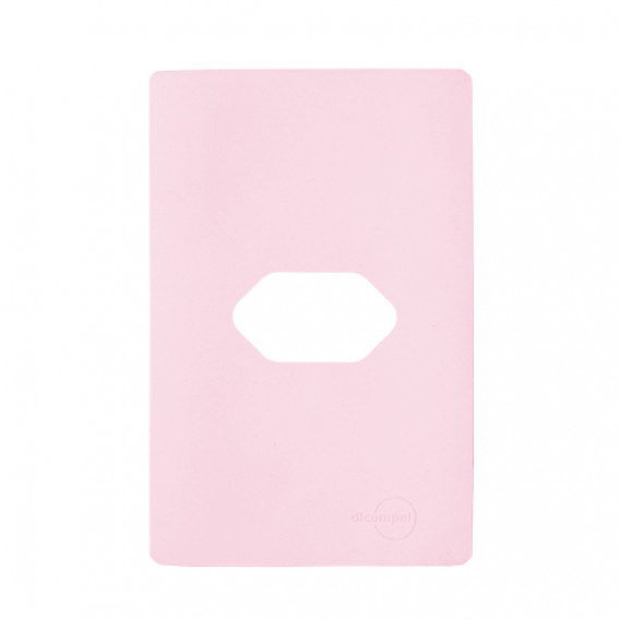 Placa p/ 1 Tomada Horizontal 4x2 - Novara Especiais Petala